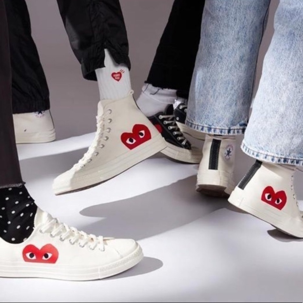 Converse X Comme Des Garçons Play Lowtop Sneakers